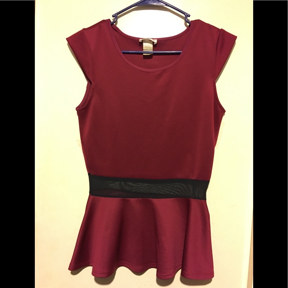 Burgundy blouse